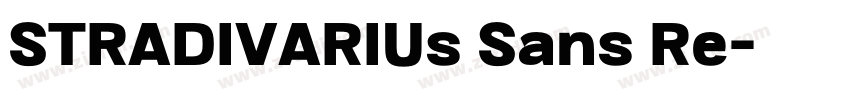 STRADIVARIUs Sans Re字体转换